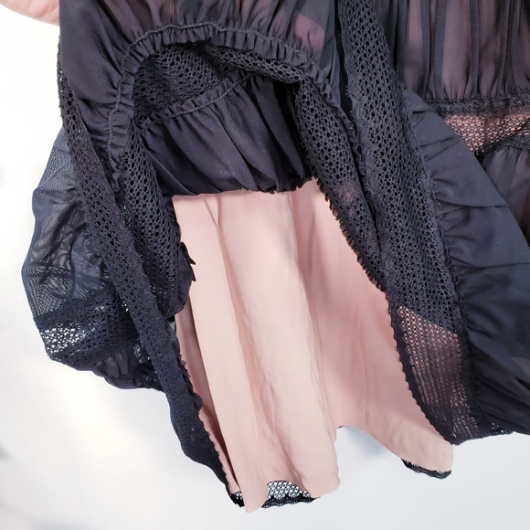 New $250 FREE PEOPLE Black Nude Lace Party Dress 2 - Picture 14 of 16